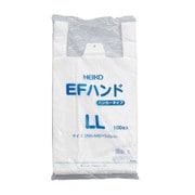 レジ袋(乳白)EFハンド LL(530X295X145)100マイ