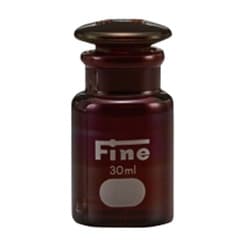 広口共通摺試薬瓶（硬質）茶 30ML