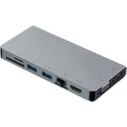 USB-3TCH13S2 [USB Type-C ドッキングハブ VGA・HDMI・LANポート・カードリーダー搭載]