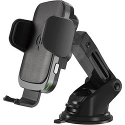 オートピックQi 10Wワイヤレス充電スマホホルダー キャパシタ内蔵 アーム自動開閉 BK Qi認証取得済み D-2143