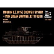 TMOA72004 1/72 ミリタリーシリーズ エイブラムス戦車用 TUSK1 w/M153 CROWS II パーツセット （2セット入り） [プラモデル]