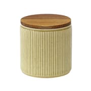 保存容器 LOLO ロロ キャニスター 木蓋付き 420ml 陶器製 萌黄 30004