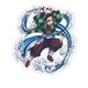 BAN21 鬼滅の刃 ワッペン 竈門炭治郎 [キャラクターグッズ]