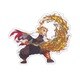 BAN25 鬼滅の刃 ワッペン 煉獄杏寿郎 [キャラクターグッズ]