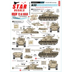 SD72-A1060 ミリタリー用デカール 1/72 現用 中東戦争 イスラエルのAFV#5 六日間戦争に於けるIDFのマーキング M50スーパーシャーマン [プラモデル用品]