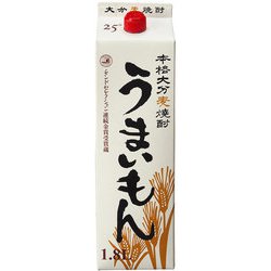 本格麦焼酎 うまいもん パック 25度 1800ml [焼酎]