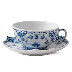 ブルーフルーテッド フルレースティーカップ&ソーサー 220ml 1017227