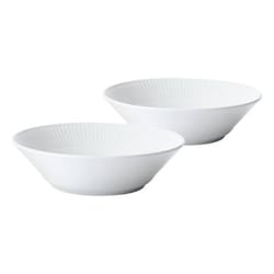 ホワイトフルーテッド ディーププレート 17cm 2枚セット 1016914
