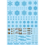 SNO-MC-BLU 雪のデカール 1枚入 ブルー [プラモデル用品]