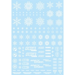 SNO-1C-WHI 雪のデカール 1枚入 ホワイト [プラモデル用品]