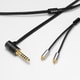 ヘッドフォン/イヤフォン 用 リケーブル 4.4φ/5極 (Balanced) L-Plugタイプ Clear force Light MMCX 4.4φL（1.2m）