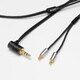 audio-technica A2DC 用 リケーブル 3.5φTRS/3極 (Stereo) L-Plugタイプ Clear force Light A2DC 3.5φL（1.2m）