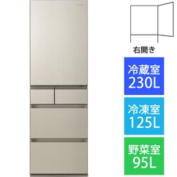 エコスタイルPanasonic 大型冷蔵庫 450L NR-E457PX-N d1567