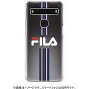 FLSTRDNYCCTCL105 [TCL 10 5Gケース FILA-Clear Stripe TCL 10 5G Dark Navy]