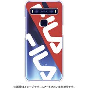FLDIAREDCCTCL105 [TCL 10 5Gケース FILA-Clear Diagonal TCL 10 5G Red]