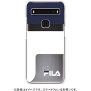 FLLOGDNYCCTCL105 [TCL 10 5Gケース FILA-Clear Logoimage TCL 10 5G Dark Navy]