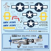 24-P51-136A P-51D F-AZMU Jumpin' Jacques [1/24 エアクラフト用デカール]