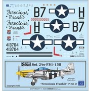24-P51-138 P-51D Ferocious Frankie [1/24 エアクラフト用デカール]