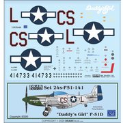 24-P51-141 P-51D Daddy's Girl [1/24 エアクラフト用デカール]