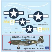 24-P51-142 A-36 Apache N251A [1/24 エアクラフト用デカール]