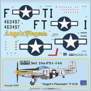 24-P51-144 P-51D Angels's Playmate [1/24 エアクラフト用デカール]