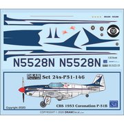 24-P51-146 P-51B CBS 1953 Coronatuion [1/24 エアクラフト用デカール]