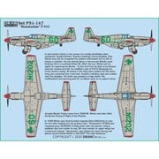 24-P51-147 P-51C 1948 Bendix Houstonian [1/24 エアクラフト用デカール]