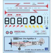 24-Spitfire スピットファイア Mk.14 CF-GMZ Race80 [1/24 エアクラフト用デカール]