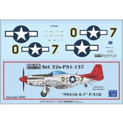 32-P51-137 P-51D Erickson Collection N551D 0-7 [1/32 エアクラフト用デカール]