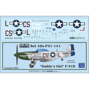 48-P51-141 P-51D Daddy's Girl [1/48 エアクラフト用デカール]