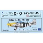 72-P51-138 P-51D Ferocious Frankie [1/72 エアクラフト用デカール]
