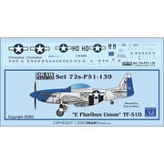 72-P51-139 TF-51D E Pluribus Unum [1/72 エアクラフト用デカール]
