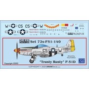 72-P51-140 P-51D Trusty Rusty [1/72 エアクラフト用デカール]