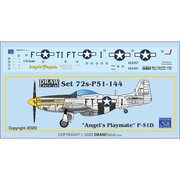 72-P51-144 P-51D Angels's Playmate [1/72 エアクラフト用デカール]