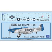 72-P51-145 P-51D Sweet and Lovely [1/72 エアクラフト用デカール]