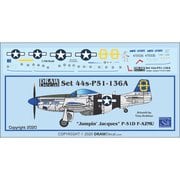 44-P51-136A P-51D F-AZMU Jumpin' Jacques [1/144 エアクラフト用デカール]