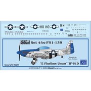 44-P51-139 TF-51D E Pluribus Unum [1/144 エアクラフト用デカール]