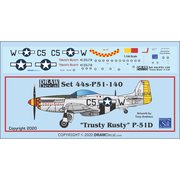 44-P51-140 P-51D Trusty Rusty [1/144 エアクラフト用デカール]