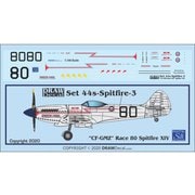 44-Spitfire スピットファイア Mk.14 CF-GMZ Race80 [1/144 エアクラフト用デカール]