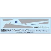 20-MD11-C2 MD11用 Upper Coroguard [1/200 エアクラフト用デカール]