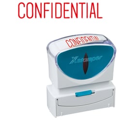 Xスタンパー ビジネス用キャップレス B型 赤 CONFIDENTI X2-B-11302