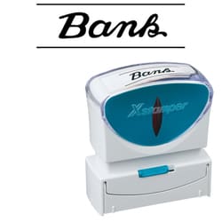 Xスタンパー ビジネス用キャップレス B型 黒 BANK X2-B-13194
