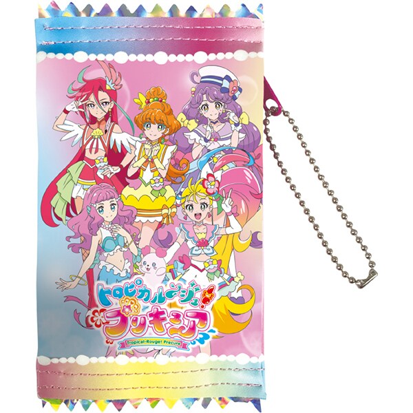 トロピカル ジュ プリキュア スナックパッケージ型ポーチ レインボー キャラクターグッズ