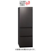 冷蔵庫（365L・左開き） 3ドア ガラスドア ダークブラウン NR-C372GNL-T