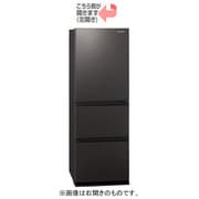 冷蔵庫（335L・左開き） 3ドア ガラスドア ダークブラウン NR-C342GCL-T