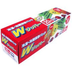 ジッパー M 20枚入 Wジッパー 冷凍冷蔵 保存パック AW-21