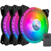 MFY-B2DN-203PA-R1 [アドレサブルRGBライト搭載クリスタルデザイン ケースファン MasterFan MF120 Prismatic 3 in 1]