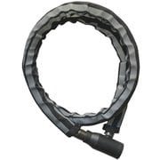 ワイヤーロック 自転車用肩掛けワイヤーロック 色:黒 サイズ:径18×1200mm JC-064w BKハンシャ