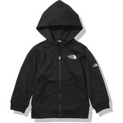 スクエアロゴフルジップ Square Logo Full Zip NTJ12116 ブラック(K) 140サイズ [アウトドア トップス キッズ]