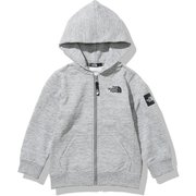 スクエアロゴフルジップ Square Logo Full Zip NTJ12116 ミックスグレー(Z) 120サイズ [アウトドア トップス キッズ]